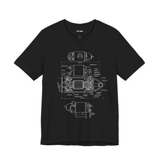 Dirty Tarmac Engine Blueprint Tee